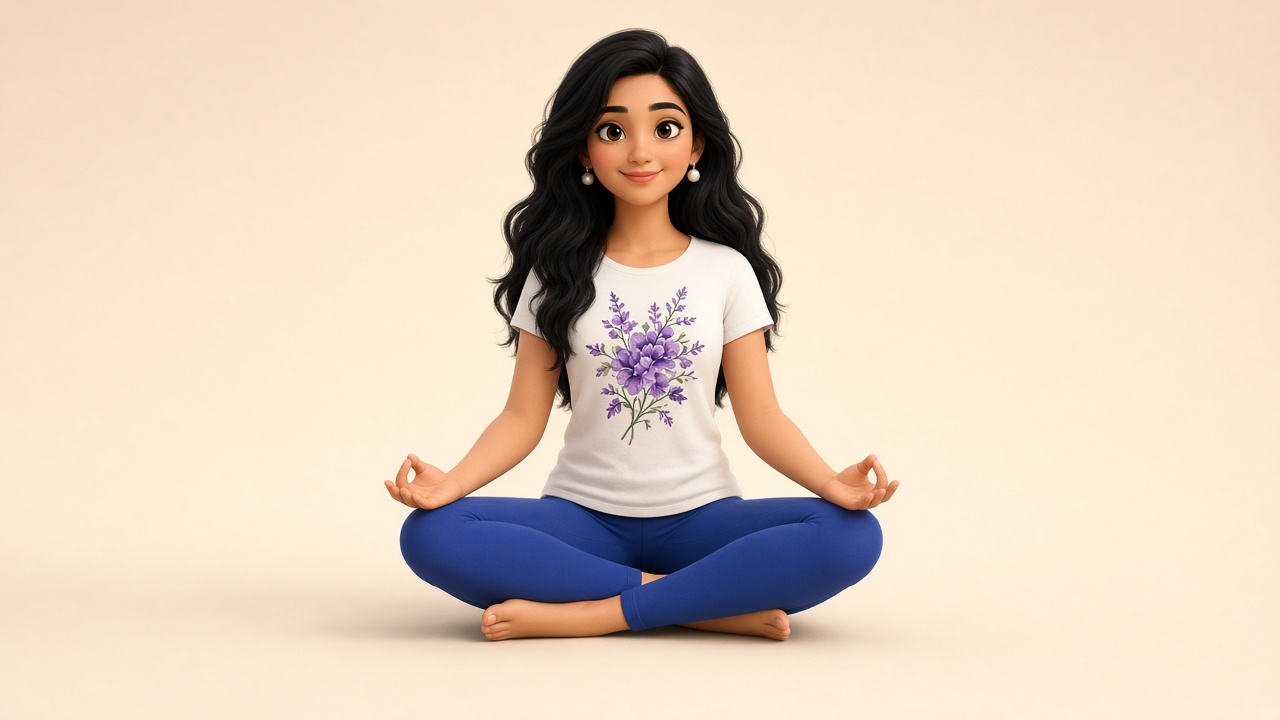 Mature Maha Prishna in meditation